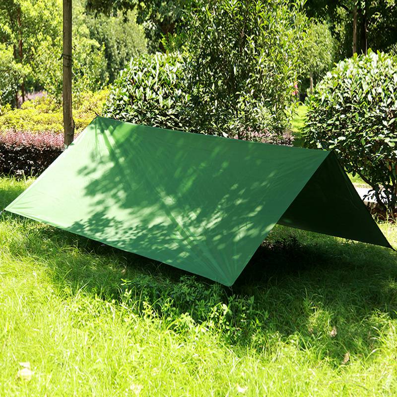 Cheap Goat Tents 1Sets Outdoor Cloth Sunshade Tent Equipments Waterproof Sun Protection Beach Awning Canopy Moisture proof Mat Tents 